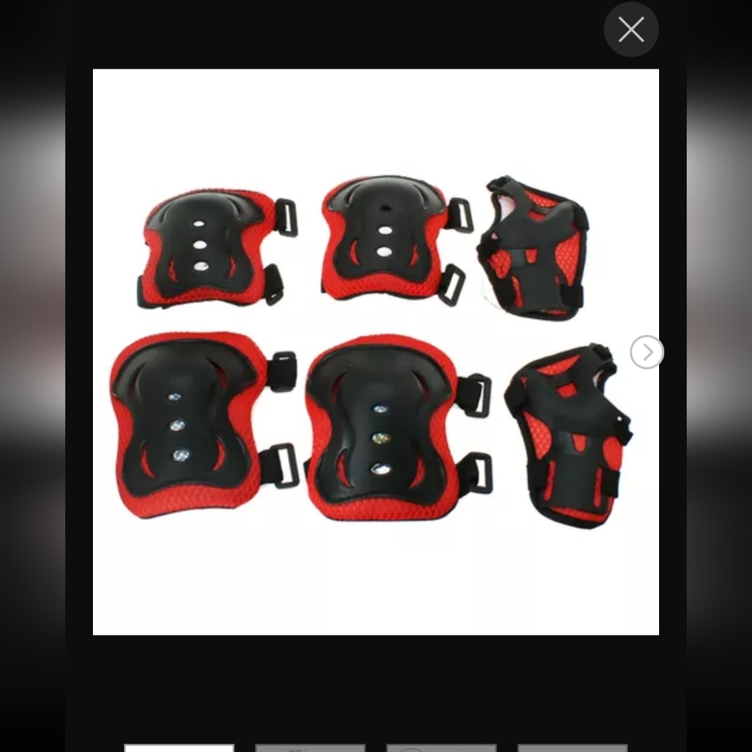 Wrist Elbow Knee Support Pads Red Black